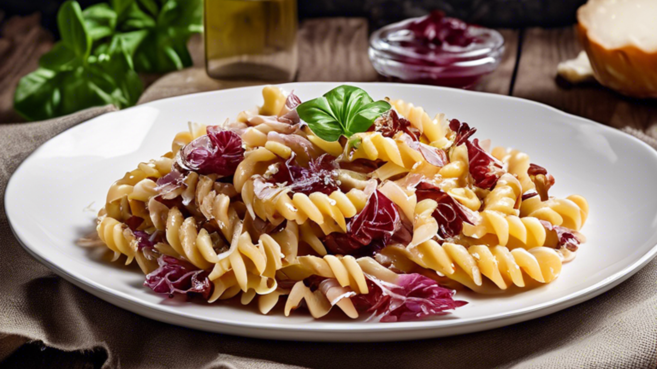 eliche radicchio speck e taleggio